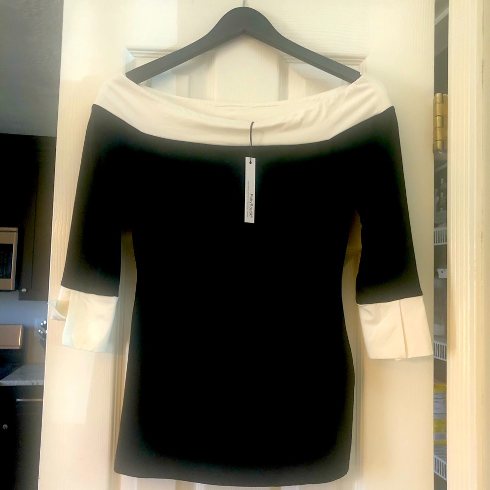 NWT Patty Boutik slight off shoulder top.